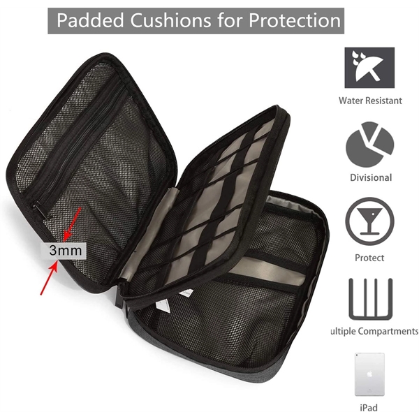 Travel Cable Organizer Bag - Travel Cable Organizer Bag - Image 6 of 7