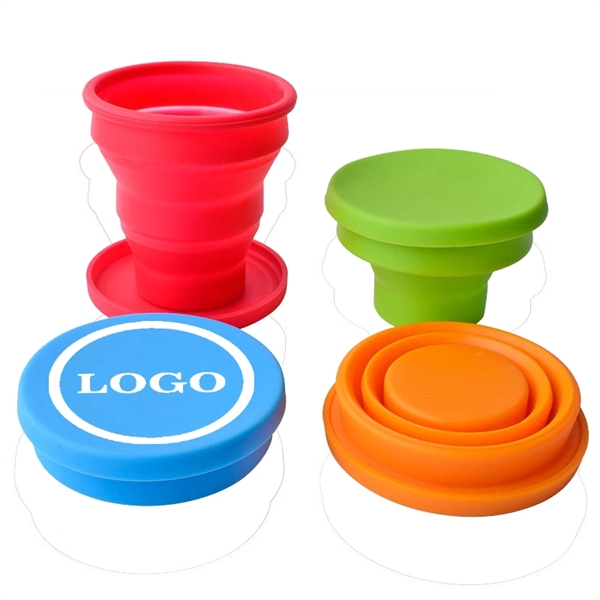 6.7OZ Folding silicone water cup - 6.7OZ Folding silicone water cup - Image 0 of 1