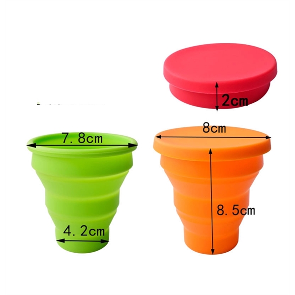 6.7OZ Folding silicone water cup - 6.7OZ Folding silicone water cup - Image 1 of 1