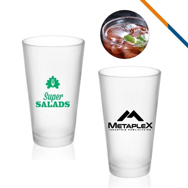 Jesse Frosted Pint Glasses - Jesse Frosted Pint Glasses - Image 0 of 3
