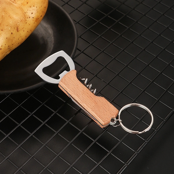 3 in 1 Wooden Keychain - 3 in 1 Wooden Keychain - Image 1 of 4