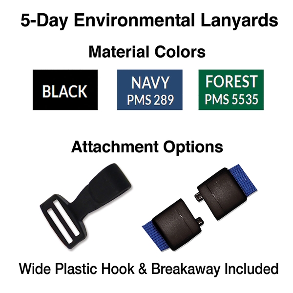 3/4" Custom Silkscreen Bamboo Lanyards - 3/4" Custom Silkscreen Bamboo Lanyards - Image 4 of 14