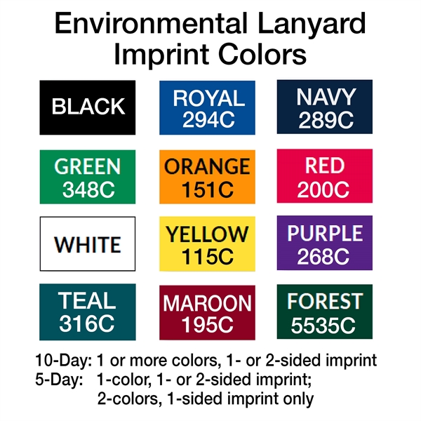 3/4" Custom Silkscreen Bamboo Lanyards - 3/4" Custom Silkscreen Bamboo Lanyards - Image 2 of 14