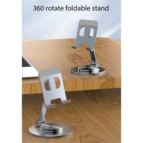 360 degree SWIVEL ALUMINUM Tablet/iPad/Mobile Stand - 360 degree SWIVEL ALUMINUM Tablet/iPad/Mobile Stand - Image 1 of 7