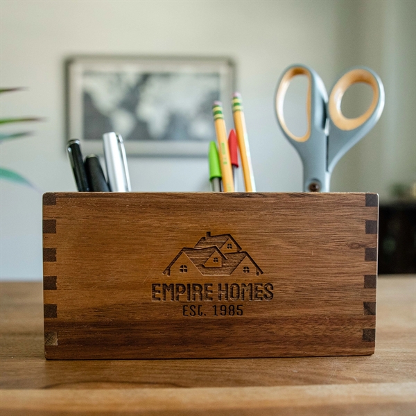 Engraved Desk Organizer - Engraved Desk Organizer - Image 0 of 5