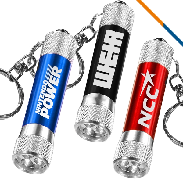 Bling LED Flashlight Keychain - Bling LED Flashlight Keychain - Image 0 of 5