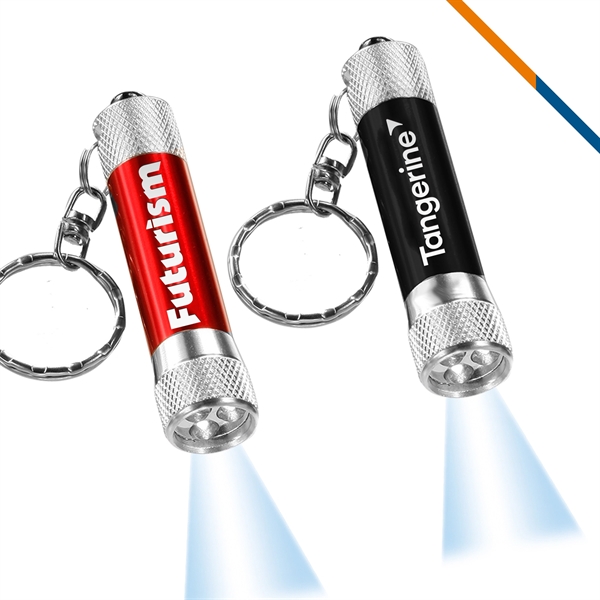 Bling LED Flashlight Keychain - Bling LED Flashlight Keychain - Image 1 of 5