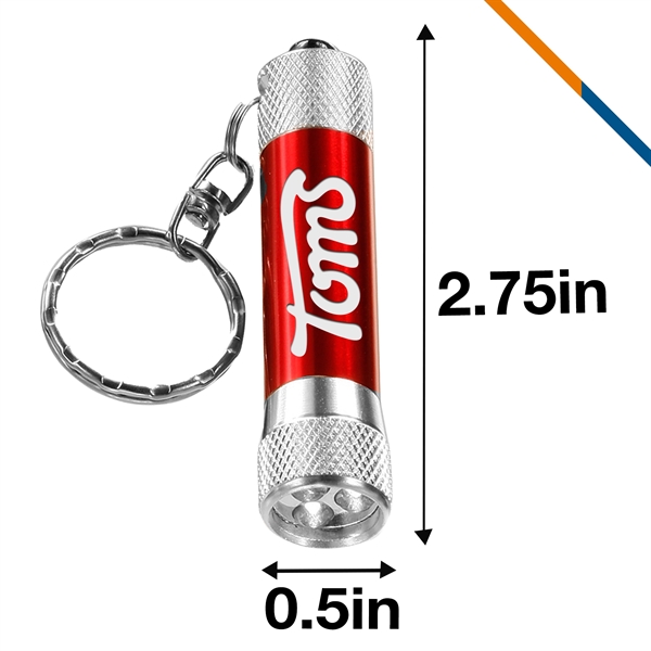 Bling LED Flashlight Keychain - Bling LED Flashlight Keychain - Image 2 of 5
