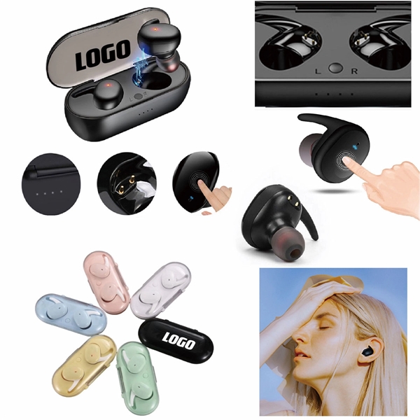 Bluetooth Earbuds With Charging Box - Bluetooth Earbuds With Charging Box - Image 0 of 10