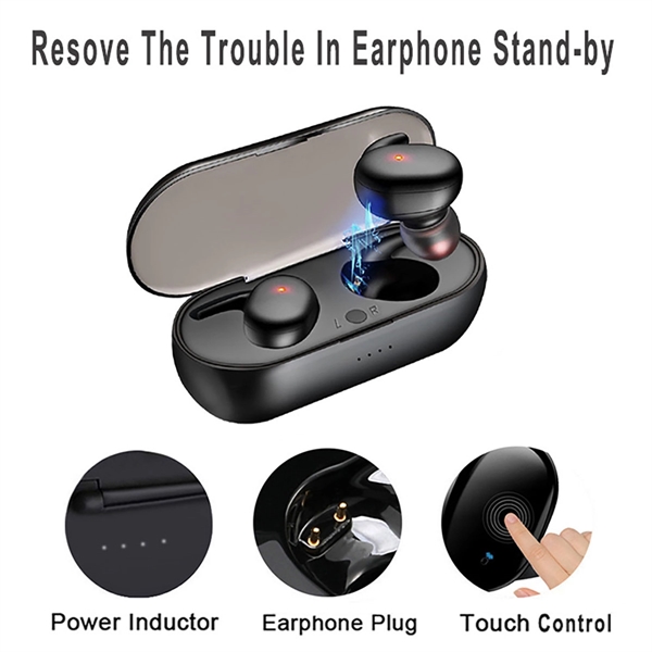 Bluetooth Earbuds With Charging Box - Bluetooth Earbuds With Charging Box - Image 1 of 10