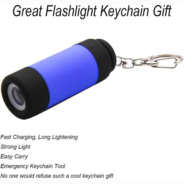Rechargeable Led Keychain Flashlight - Rechargeable Led Keychain Flashlight - Image 3 of 5