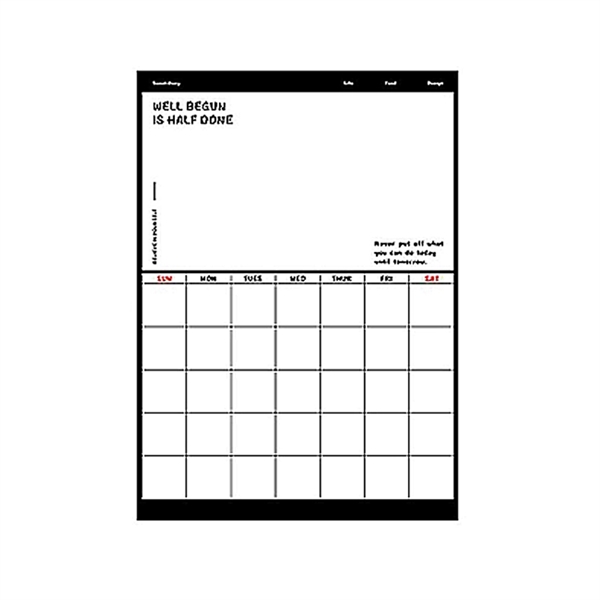 Refrigerator Calendar Whiteboard - Refrigerator Calendar Whiteboard - Image 2 of 2