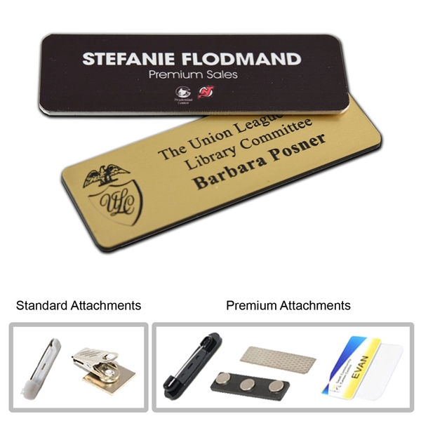 1" x 3" Name Badge Digitally Printed - 1" x 3" Name Badge Digitally Printed - Image 0 of 5