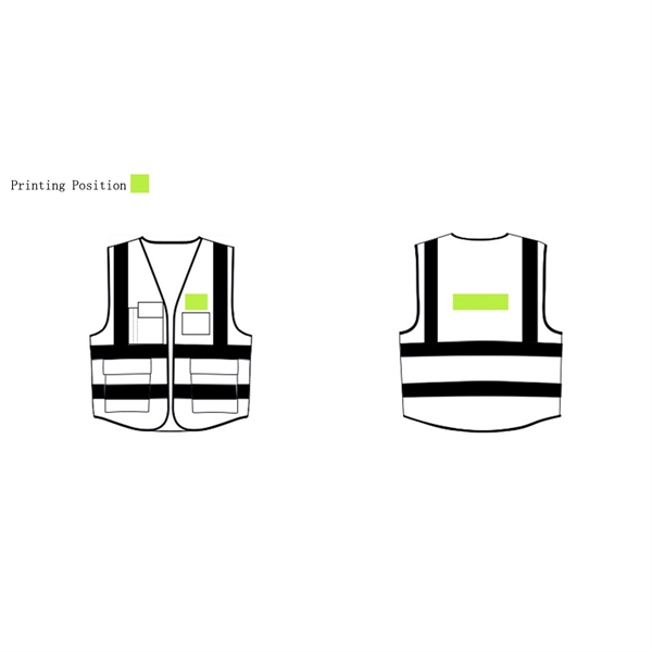 Reflective Multi-Pocket Vest - Reflective Multi-Pocket Vest - Image 6 of 7