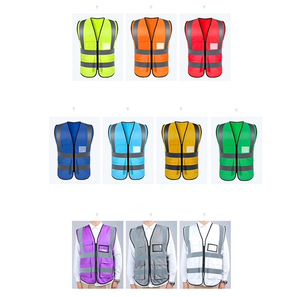 Reflective Multi-Pocket Vest - Reflective Multi-Pocket Vest - Image 7 of 7