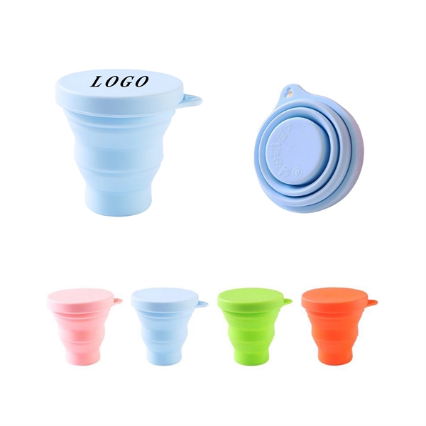 6.7Oz Silicone Collapsible Travel Water Cup - 6.7Oz Silicone Collapsible Travel Water Cup - Image 0 of 3