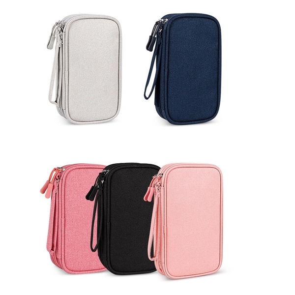 Electronic Accessories Pouch Bag Gadget Organizer Case - Electronic Accessories Pouch Bag Gadget Organizer Case - Image 5 of 6