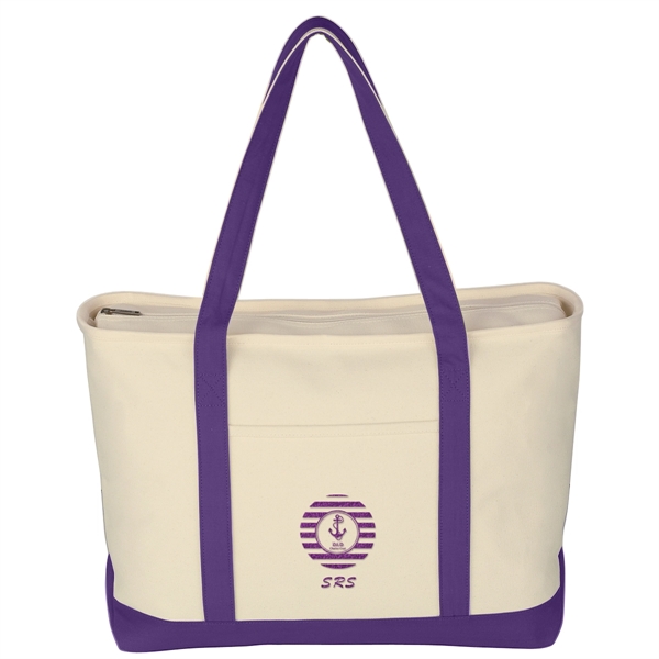 Large Starboard Cotton Canvas Tote Bag - Large Starboard Cotton Canvas Tote Bag - Image 36 of 48