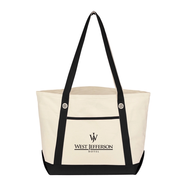 Medium Cotton Canvas Sailing Tote Bag - Medium Cotton Canvas Sailing Tote Bag - Image 28 of 35