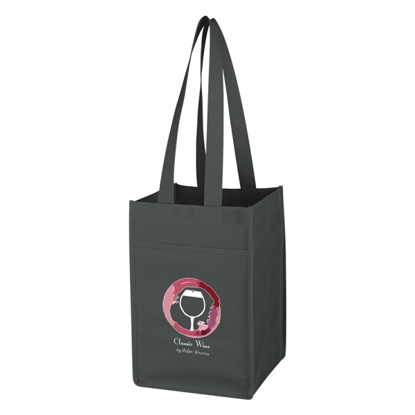 Non-Woven 4 Bottle Wine Tote Bag - Non-Woven 4 Bottle Wine Tote Bag - Image 7 of 13