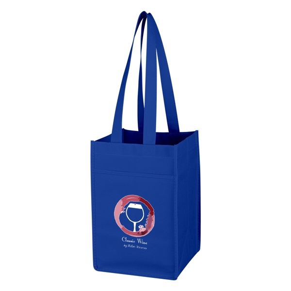 Non-Woven 4 Bottle Wine Tote Bag - Non-Woven 4 Bottle Wine Tote Bag - Image 11 of 13