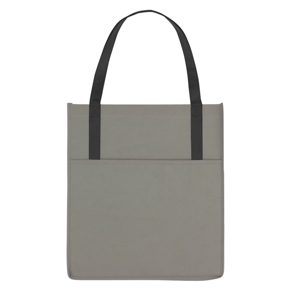 Non-Woven Shopper's Pocket Tote Bag - Non-Woven Shopper's Pocket Tote Bag - Image 5 of 19