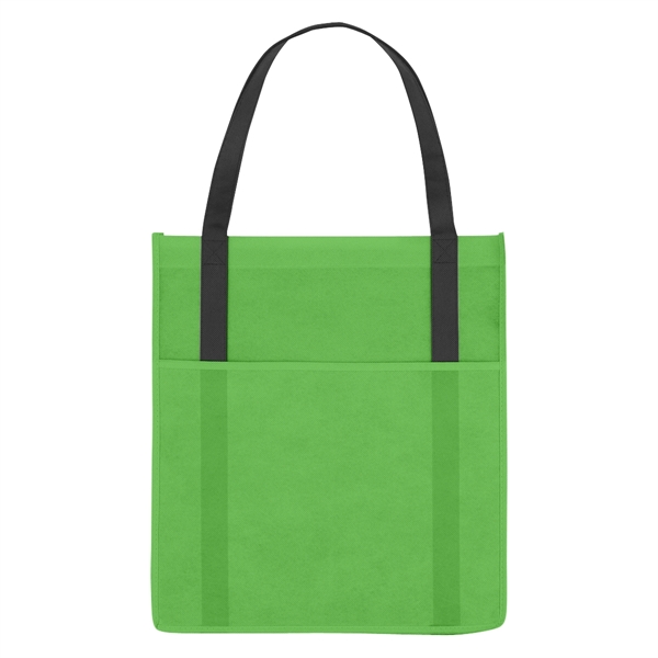 Non-Woven Shopper's Pocket Tote Bag - Non-Woven Shopper's Pocket Tote Bag - Image 7 of 19