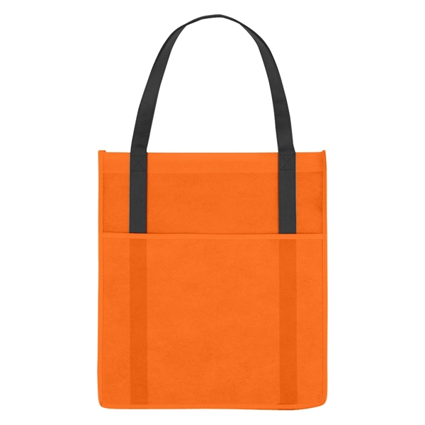 Non-Woven Shopper's Pocket Tote Bag - Non-Woven Shopper's Pocket Tote Bag - Image 10 of 19