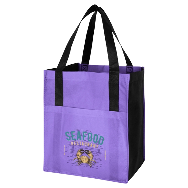 Non-Woven Shopper's Pocket Tote Bag - Non-Woven Shopper's Pocket Tote Bag - Image 19 of 19