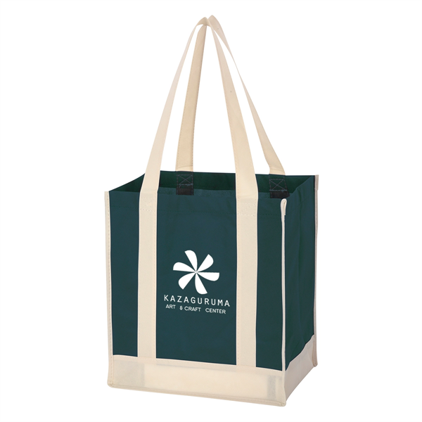 Non-Woven Two-Tone Shopper Tote Bag - Non-Woven Two-Tone Shopper Tote Bag - Image 7 of 37