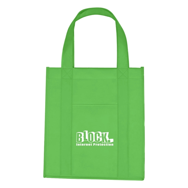 Matte Laminated Non-Woven Shopper Tote Bag - Matte Laminated Non-Woven Shopper Tote Bag - Image 16 of 16