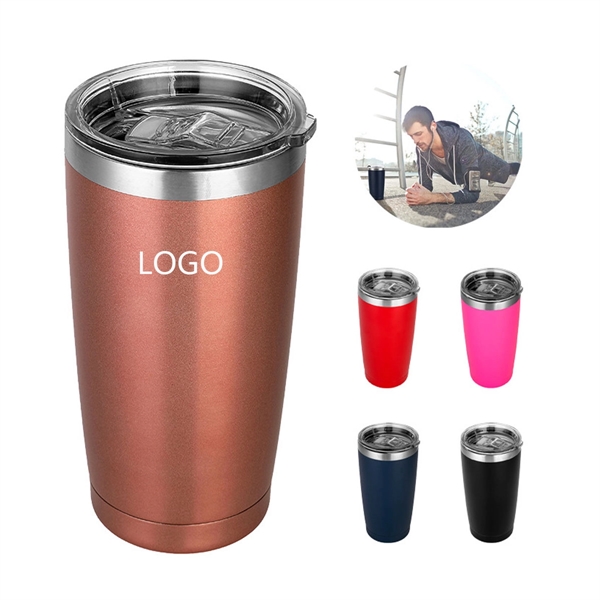20 oz Stainless Steel Vacuum Insulated Tumbler - 20 oz Stainless Steel Vacuum Insulated Tumbler - Image 0 of 3