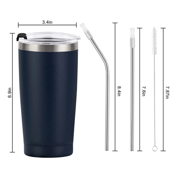 20 oz Stainless Steel Vacuum Insulated Tumbler - 20 oz Stainless Steel Vacuum Insulated Tumbler - Image 2 of 3