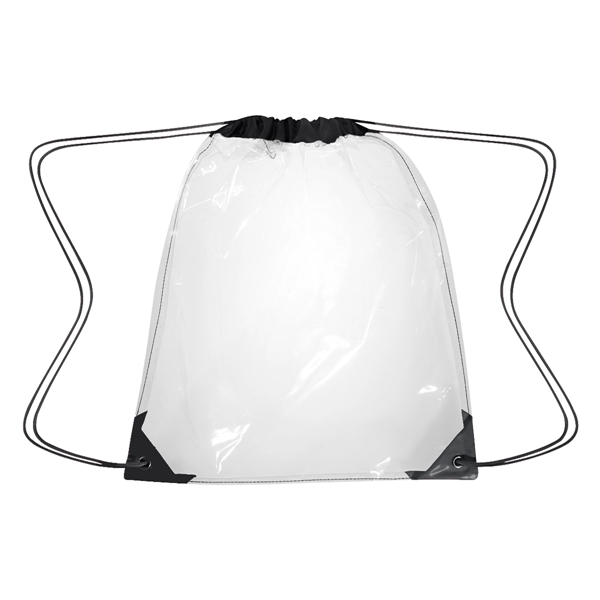 Clear Drawstring Backpack - Clear Drawstring Backpack - Image 8 of 11