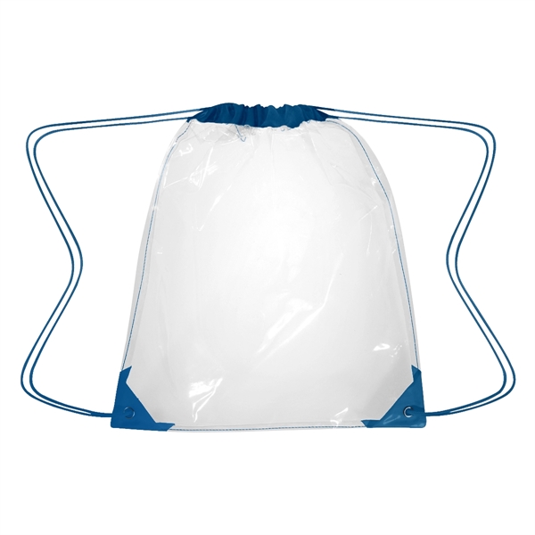 Clear Drawstring Backpack - Clear Drawstring Backpack - Image 10 of 11