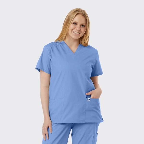 Spectrum's Unisex V-Neck Scrub  Tunic - Spectrum's Unisex V-Neck Scrub  Tunic - Image 2 of 11