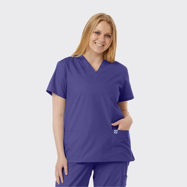 Spectrum's Unisex V-Neck Scrub  Tunic - Spectrum's Unisex V-Neck Scrub  Tunic - Image 6 of 11