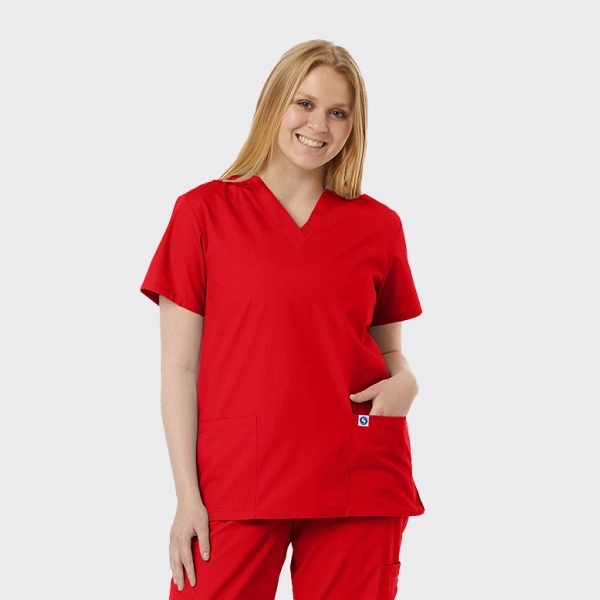Spectrum's Unisex V-Neck Scrub  Tunic - Spectrum's Unisex V-Neck Scrub  Tunic - Image 7 of 11