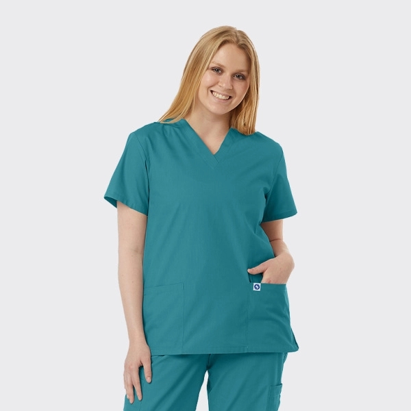 Spectrum's Unisex V-Neck Scrub  Tunic - Spectrum's Unisex V-Neck Scrub  Tunic - Image 9 of 11