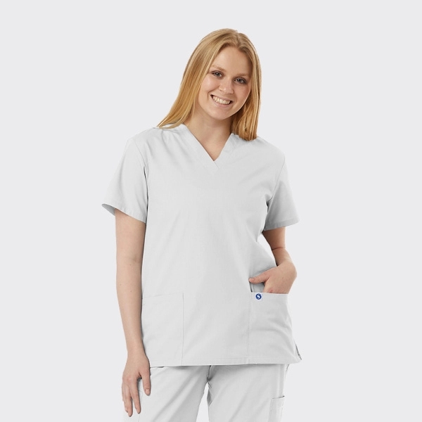 Spectrum's Unisex V-Neck Scrub  Tunic - Spectrum's Unisex V-Neck Scrub  Tunic - Image 10 of 11