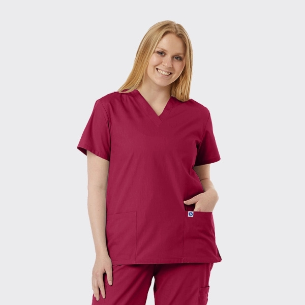 Spectrum's Unisex V-Neck Scrub  Tunic - Spectrum's Unisex V-Neck Scrub  Tunic - Image 11 of 11