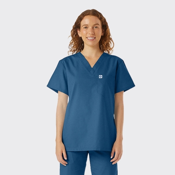 Spectrum's Unisex V-Neck Scrub Top - Spectrum's Unisex V-Neck Scrub Top - Image 1 of 11