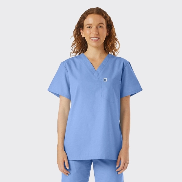 Spectrum's Unisex V-Neck Scrub Top - Spectrum's Unisex V-Neck Scrub Top - Image 2 of 11