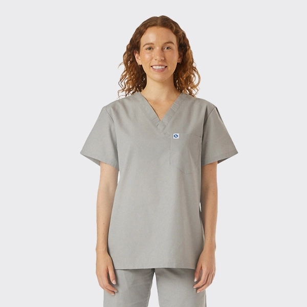 Spectrum's Unisex V-Neck Scrub Top - Spectrum's Unisex V-Neck Scrub Top - Image 3 of 11