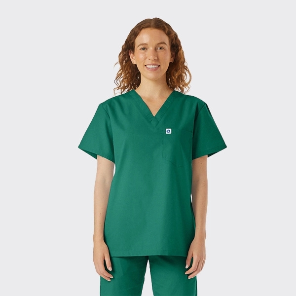 Spectrum's Unisex V-Neck Scrub Top - Spectrum's Unisex V-Neck Scrub Top - Image 4 of 11