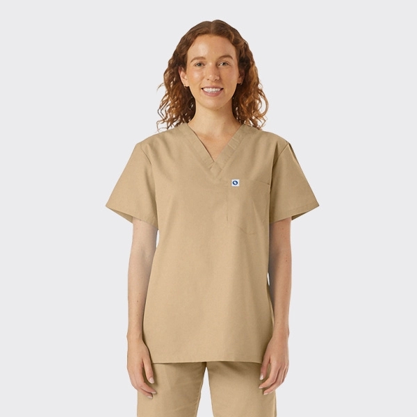Spectrum's Unisex V-Neck Scrub Top - Spectrum's Unisex V-Neck Scrub Top - Image 5 of 11