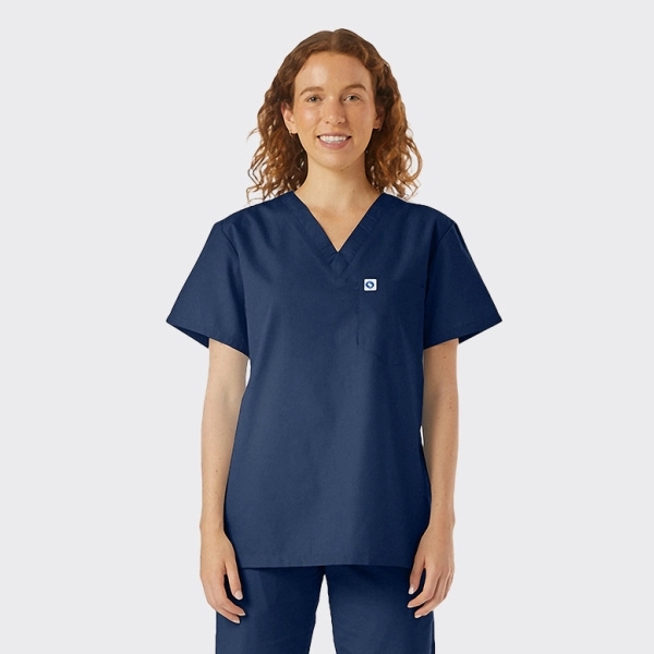 Spectrum's Unisex V-Neck Scrub Top - Spectrum's Unisex V-Neck Scrub Top - Image 6 of 11