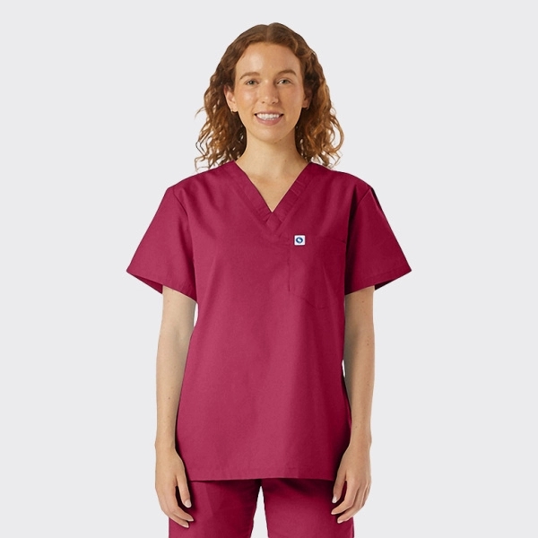 Spectrum's Unisex V-Neck Scrub Top - Spectrum's Unisex V-Neck Scrub Top - Image 11 of 11