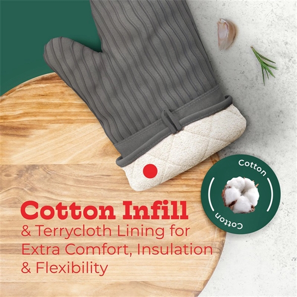 Heat Resistant Kitchen Oven Mitt Gloves - Heat Resistant Kitchen Oven Mitt Gloves - Image 1 of 2