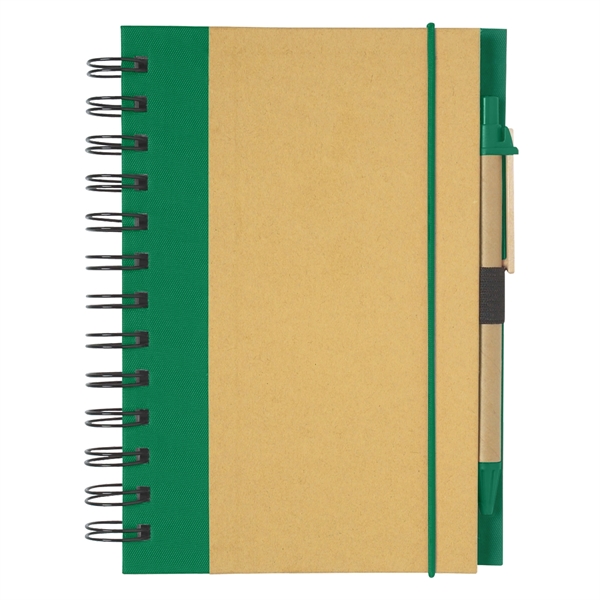 ECO-INSPIRED SPIRAL NOTEBOOK & PEN - ECO-INSPIRED SPIRAL NOTEBOOK & PEN - Image 15 of 21